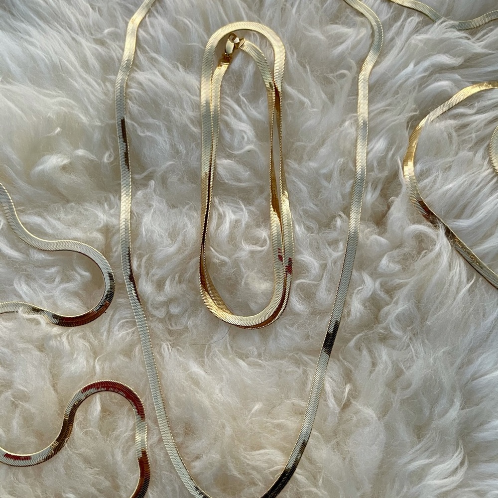 Long gold chain
